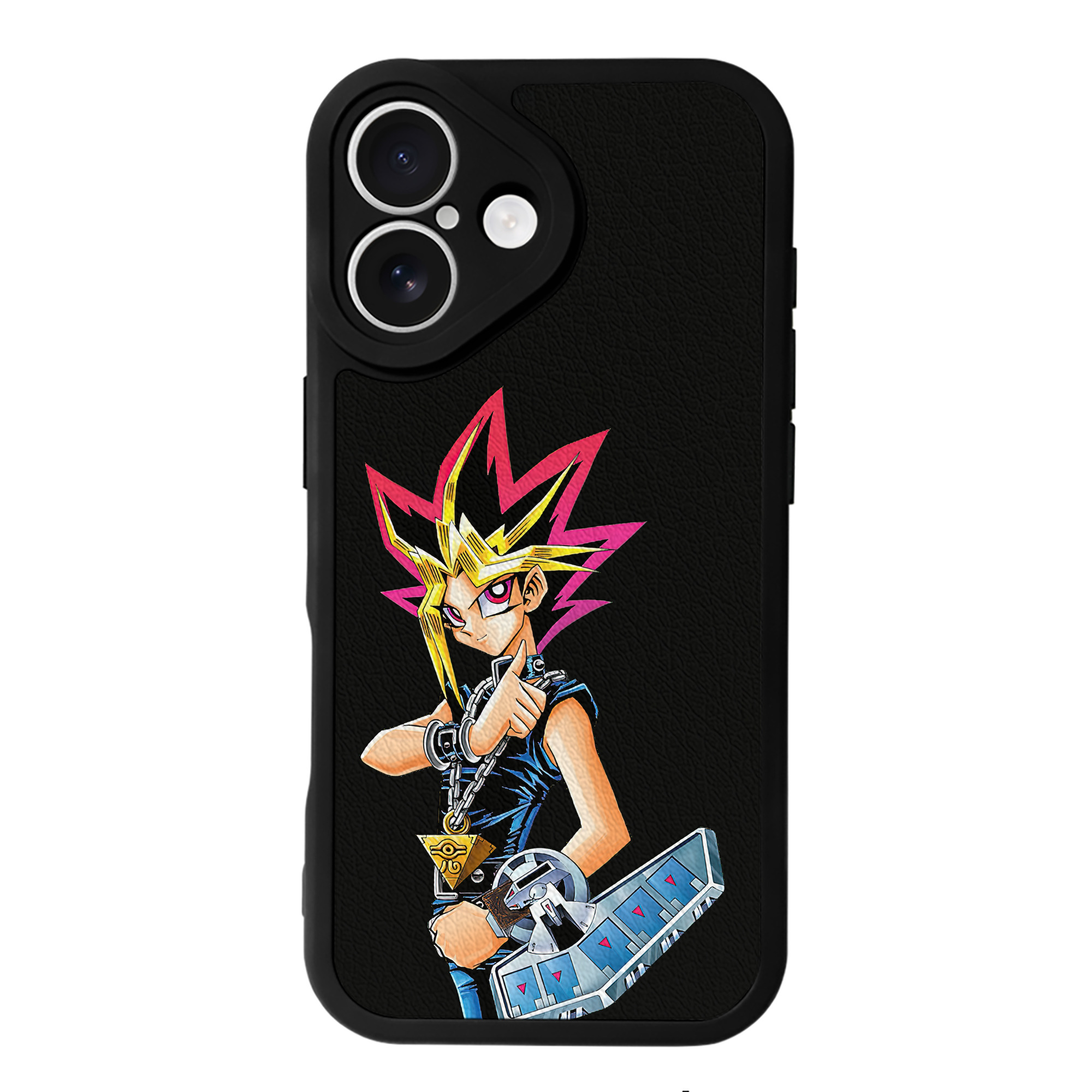 遊☆戯☆王 Yu-Gi-Oh! 【iPhone 16シリーズ対応】シリコンスマホケース（レザー調） 材質：シリコン